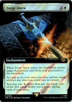 Forge Anew (Extended Art) (Surge Foil) The Lord of the Rings: LTR Foil NM - Image 1