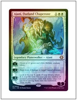1x Ajani, Outland Chaperone, Foil, Lorwyn Eclipsed, Magic MTG NM - Image 1