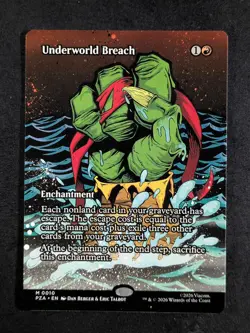 2026 MTG UNDERWORLD BREACH #0010 TMNT: Source Material Borderless Mythic Rare - Image 1
