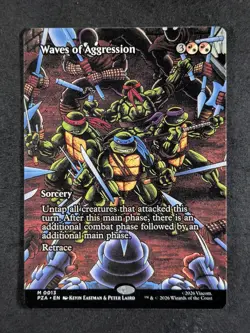 2026 MTG WAVES OF AGGRESSION #0013 TMNT: Source Material Borderless Mythic Rare - Image 1
