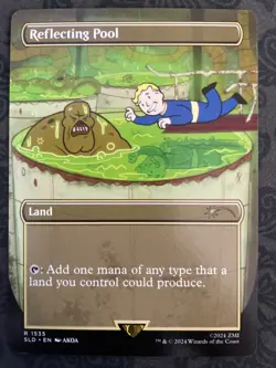 Reflecting Pool SECRET LAIR NM (non-foil) FALLOUT full art (1535) - Image 1