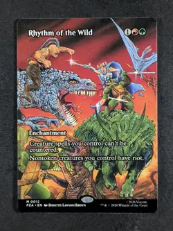 2026 MTG RHYTHM OF THE WILD #0012 TMNT: Source Material Borderless Mythic Rare - Image 1