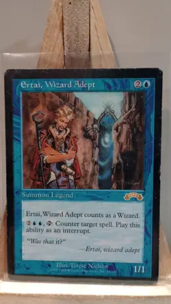 WOTC MtG Ertai, Wizard Adept Legendary Creature Blue Rare Exodus 1998 English - Image 1