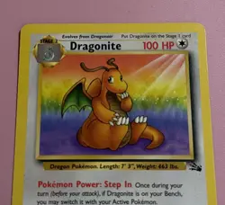 Dragonite 19/62 Fossil Non Holo Regular Rare 1999 Pokemon TCG Card LightlyPlayed - Image 2