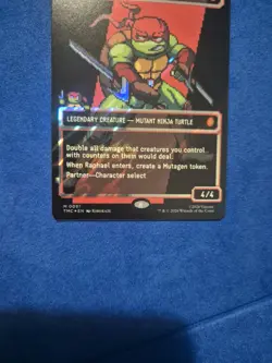 Raphael, the Muscle (0091) 8 Bit Showcase Surge Foil MTG TMNT PSA ready - Image 4