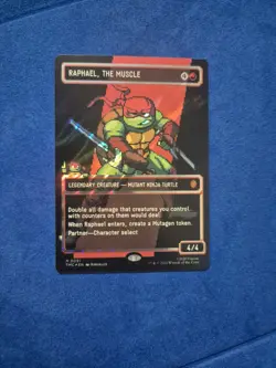 Raphael, the Muscle (0091) 8 Bit Showcase Surge Foil MTG TMNT PSA ready - Image 5