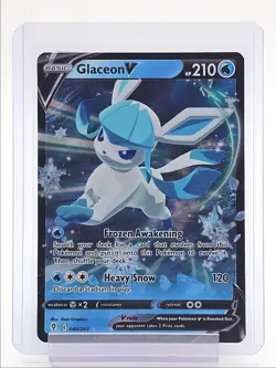 GLACEON V 2021 POKEMON SWSH EVOLVING SKIES ULTRA RARE 040/203 Q2045 - Image 1