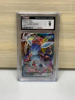 2021 Pokemon Glaceon XMAX Evolving Skies 041/203 Holo CGC 9 - Image 1
