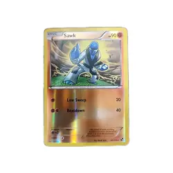 Sawk Black & White Reverse Holo Rare Pokemon TCG 62/114 - Image 1