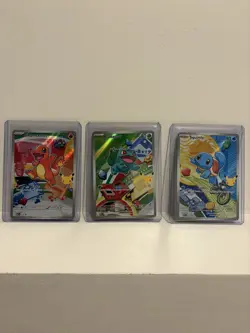 First Partner Illustration Series 1 Charmander, Squirtle, Bulbasaur, Pokemon Set - Image 1