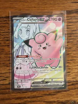 Pokemon Lillie's Clefairy ex JTG 2 Cards (173/159 and 056/159) - Image 2