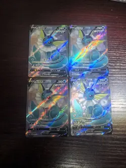 2024 Pokemon TCG S-Chinese Sword Shield CS4aC 138/132 SR Vaporeon V lot*4 TB44 - Image 1