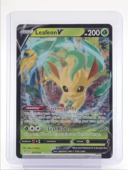 LEAFEON V 2021 POKEMON SWSH EVOLVING SKIES ULTRA RARE 007/203 Q2045 - Image 1