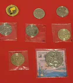 Pokemon Metal Coin Lot Pikachu Cherrim Lucario Honolulu World Championships 2024 - Image 4