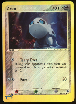 Pokemon 2003 Ex Ruby & Sapphire - Aron - Reverse Holo - 49 - Image 1