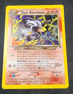 2000 Pokemon Dark Houndoom #7/105 Neo Destiny Holo Rare LP-MP - Image 1