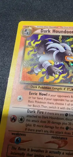 2000 Pokemon Dark Houndoom #7/105 Neo Destiny Holo Rare LP-MP - Image 4