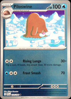 Piloswine 24/94 Reverse Holo Phantasmal Flames - Pokemon TCG - Mint - Image 1