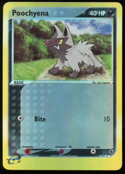 Pokemon 2003 Ex Ruby & Sapphire - Poochyena - Reverse Holo - 63 - Image 1