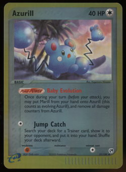 Pokemon 2003 Ex Sandstorm - Azurill - Reverse Holo - 31 - Image 1