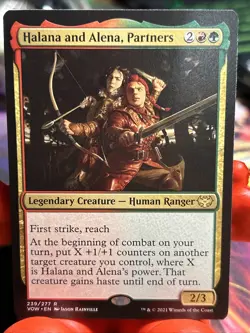 MTG 1x Halana and Alena, Partners-Magic the Gathering-Foundations-Near Mint- - Image 1