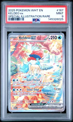 Keldeo Ex Pokemon Wht En-White Flare 167 NM PSA 9 - Image 1