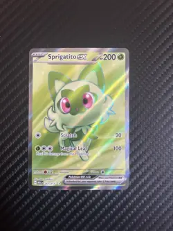 Sprigatito Ex 251 Full Art Pokemon Scarlet and Violet 151 Ultra Rare - Image 1
