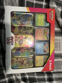 Pokemon TCG Scarlet & Violet 151 Mini Tin 5-Pack Box - Image 1