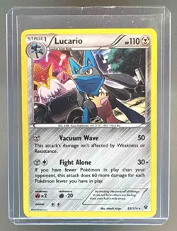 Lucario 2016 Pokemon XY Fates Collide #63 Holo - Image 1