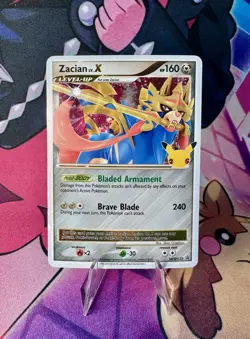 Pokemon Celebrations Classic Collection Zacian LV. X Black Star Promo SWSH135 - Image 1