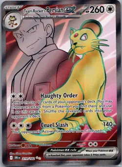 Team Rocket's Persian ex 219/182 SV10: Destined Rivals Pokemon TCG Ultra Rare NM - Image 1