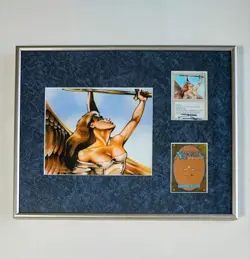 [SC] mc45 Serra'S Angel Signed Art Print Mtg Framed - Image 1