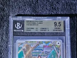 Pokemon Meowth IR 106/094 Phantasmal Flames BGS 9.5 GEM MINT Full Art 2025 - Image 2