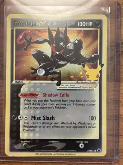 Pokemon TCG - Greninja Gold Star Holo Promo SWSH144 - CELEBRATIONS - NEAR MINT - Image 1