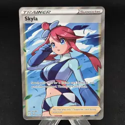 Skyla Full Art Trainer Supporter Ultra Rare Shining Fates Pokemon 72/72 - Image 1