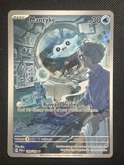 Pokemon Mantyke Paradox Rift 189/182 Illustration Rare NM - Image 1