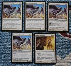 MTG 5x White Rare Wakestone Gargoyle, Riders of Gavony - Image 2