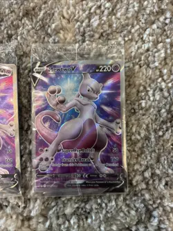 Pokemon TCG Mewtwo V 229 Sworld Shield Black Star Promo Full Art Rare, NM Sealed - Image 2