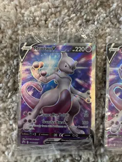 Pokemon TCG Mewtwo V 229 Sworld Shield Black Star Promo Full Art Rare, NM Sealed - Image 3