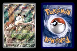 MEOWTH 106/094 ILLUSTRATION RARE PHANTASMAL FLAMES POKEMON HOLO NM/M - Image 3