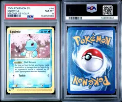 2004 Pokemon EX Team Magma Vs Team Aqua Squirtle #46 PSA 8 NM-MT - Image 3