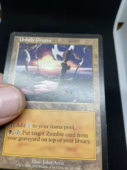 Unholy Grotto Onslaught Regular MTG 327 HP - - Image 5
