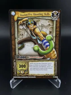 One Piece Quest Begins CCG Usopp Instinctive Shooting Skills Non-Holo CH012 VLP - Image 1