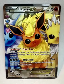 Flareon Ex #RC28/RC32 - Pokemon Generations Full Art - TCG Pokemon Cards - Image 1