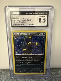 Umbreon BW93 Holo Black Star Promo CGC 8.5 NM/Mint+ Pokemon Card - Image 1