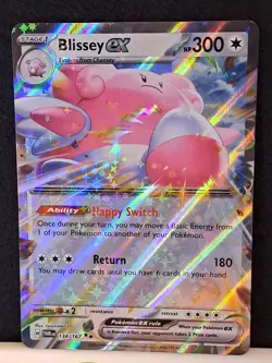Pokemon Card - Blissey ex 134/167 - Twilight Masquerade - Double Rare, NM/MT - Image 1