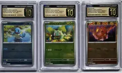 151 Japanese Card File Set Promos Bulbasaur Charmander Squirtle CGC Pristine 10 - Image 1