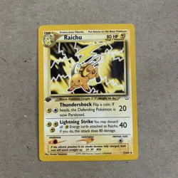 2000 Pokemon Neo Revelation Raichu 1st Edition Card 21/64 - Image 1