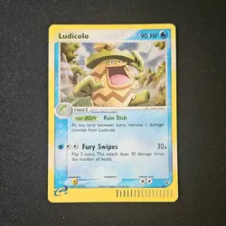Pokemon Ludicolo Nintendo 020 Promo Holo Stage 2 90HP Rain Dish 2004 Card - Image 1