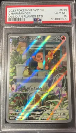 Pokemon Charmander 044 Scarlet & Violet Promo Holo PSA 10 2023 Card - Image 1